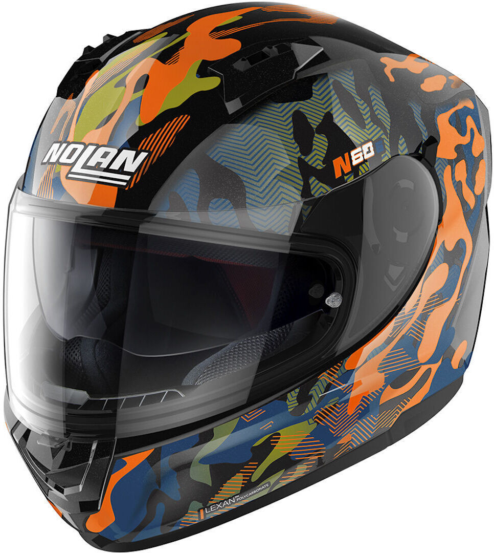 Nolan N60-6 Foxtrot Casco - Negro Naranja (2XL)