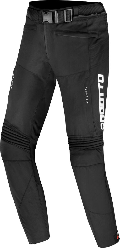 Bogotto Boomerang Pantalones textiles impermeables para motocicletas - Negro (L)