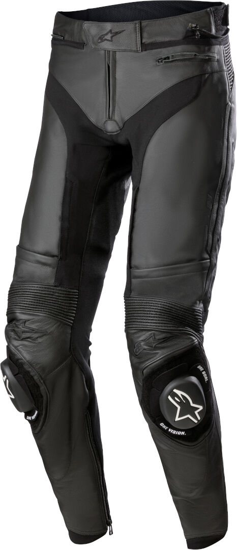 Alpinestars Missile V3 Pantalones de cuero para motocicleta - Negro (52)