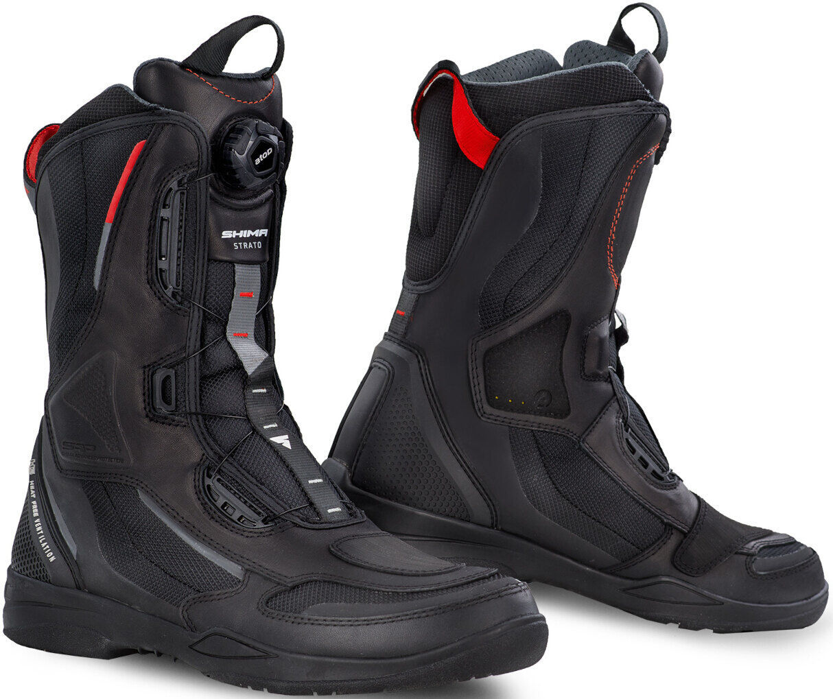 SHIMA Strato Botas de moto - Negro (44)