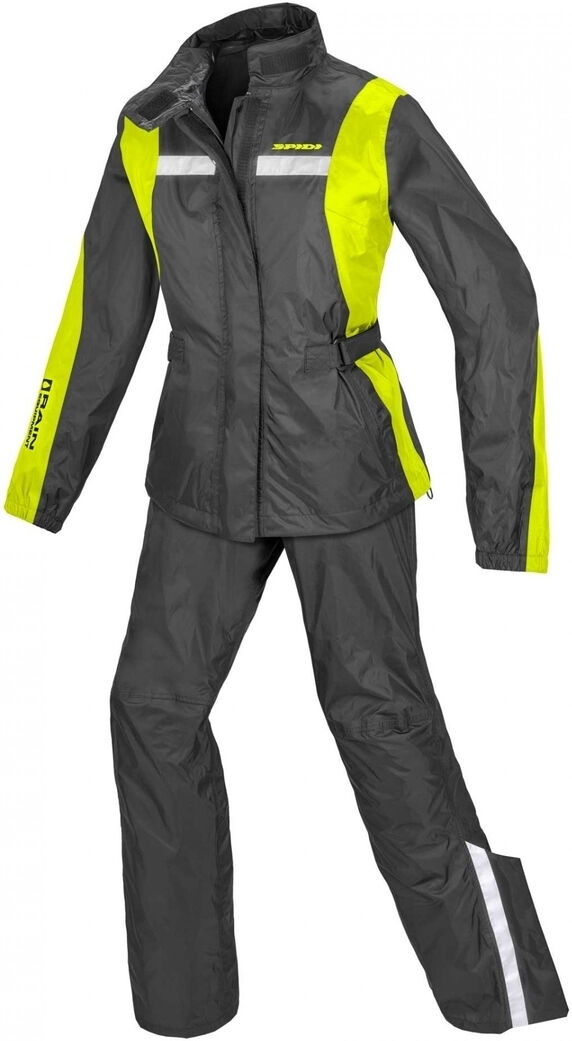 Spidi Touring Rain Kit Traje de lluvia de motocicleta para damas de dos piezas - Amarillo (XL)