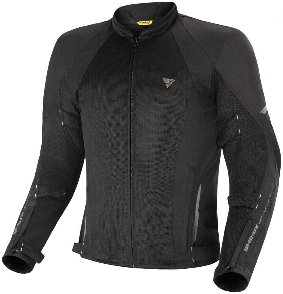 SHIMA Jet chaqueta textil impermeable para motocicletas - Negro (M)