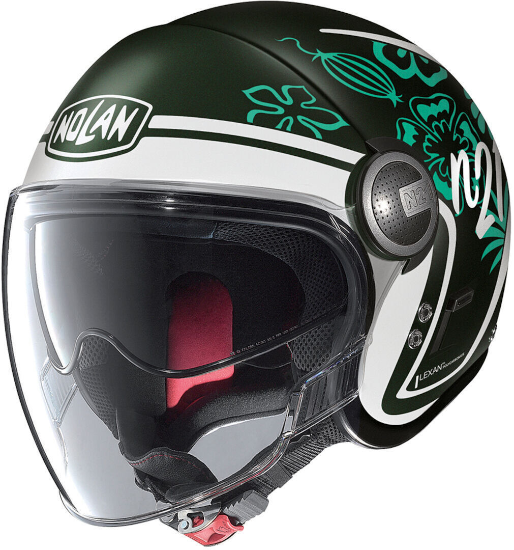 Nolan N21 Visor Playa Casco Jet - Verde (M)