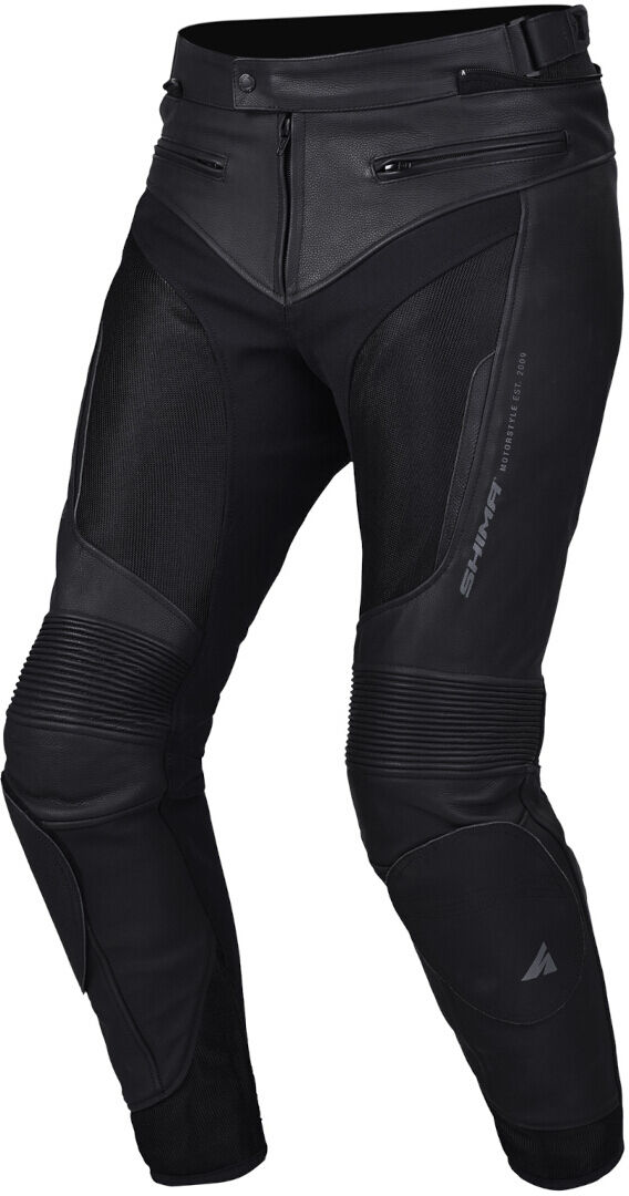 SHIMA Piston Piel de motocicleta / Pantalones textiles - Negro (50)