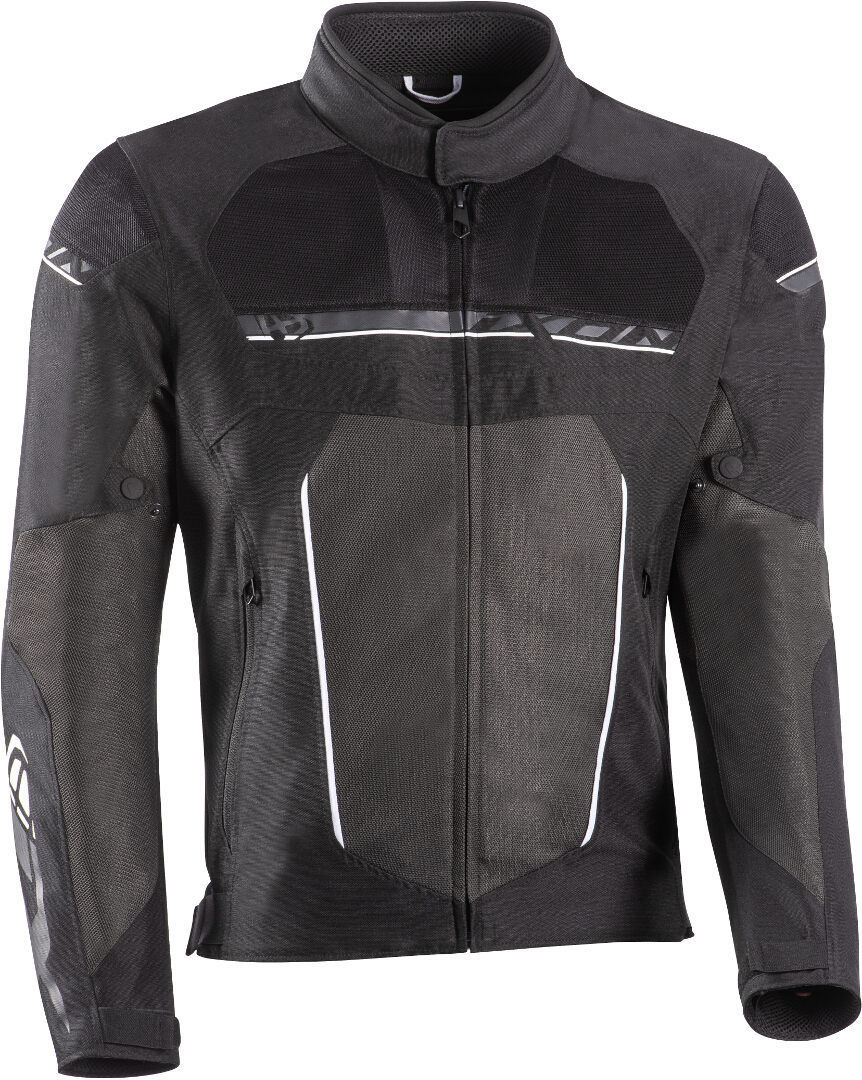 Ixon T-Rex Chaqueta textil para motocicleta - Negro Gris Blanco (XL)