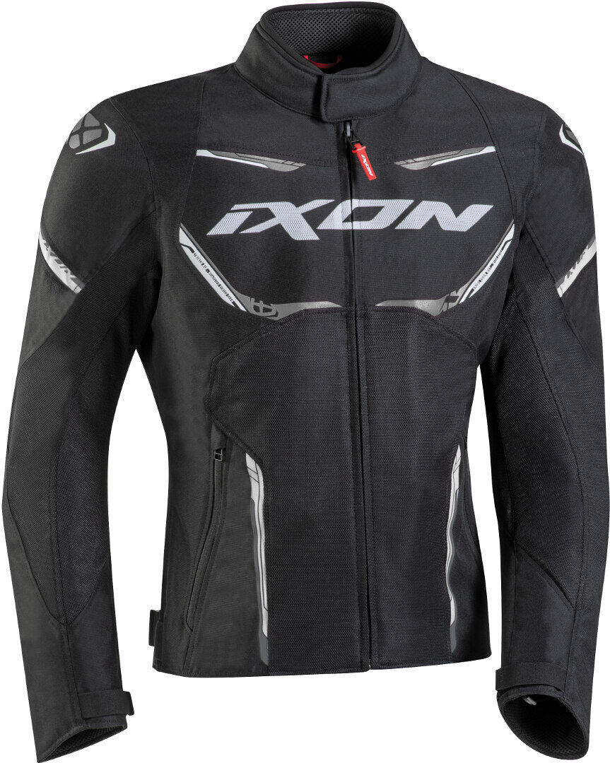 Ixon Striker Air WP Chaqueta textil para motocicleta - Negro Blanco