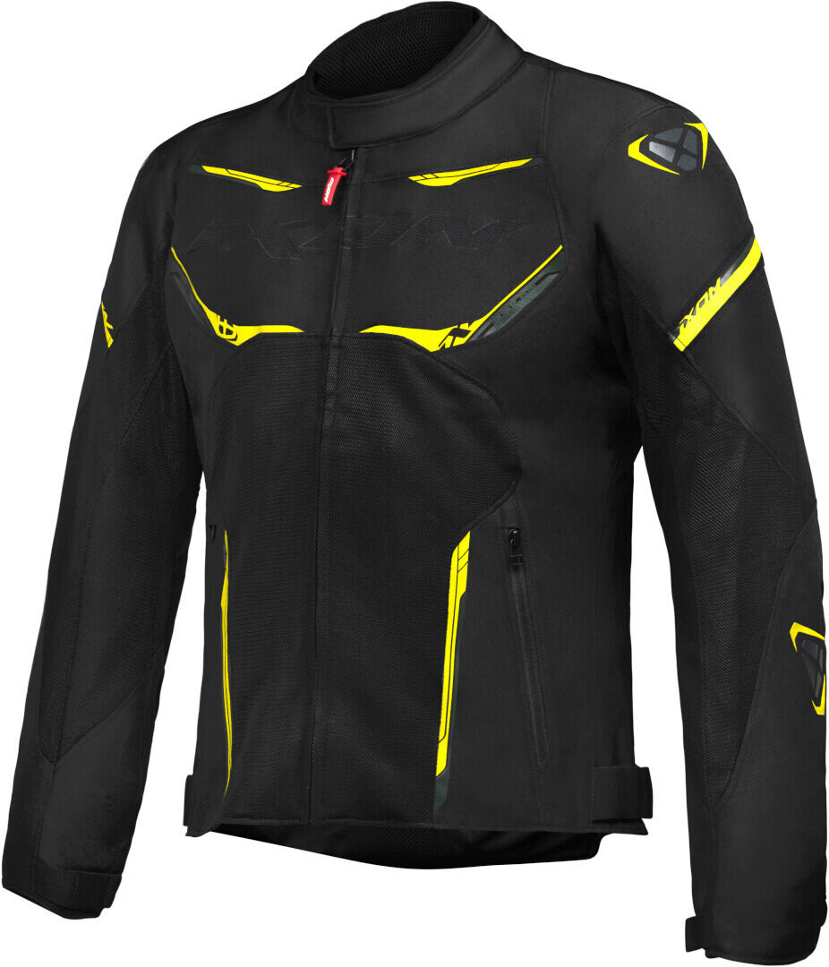 Ixon Striker Air Chaqueta textil para motocicleta - Negro Amarillo (XS)