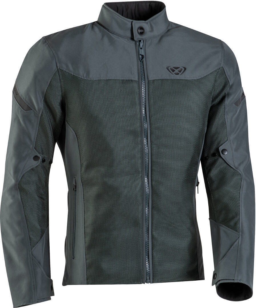 Ixon Fresh Chaqueta textil para motocicleta - Verde Marrón (XL)