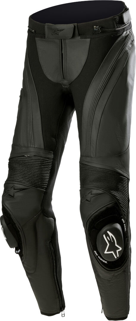 Alpinestars Stella Missile V3 Pantalones de cuero para motocicleta para damas - Negro (42)