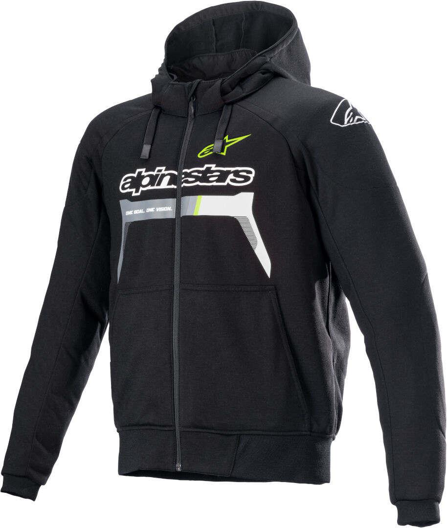 Alpinestars Chrome Ignition Chaqueta textil para motocicleta - Negro Amarillo (S)