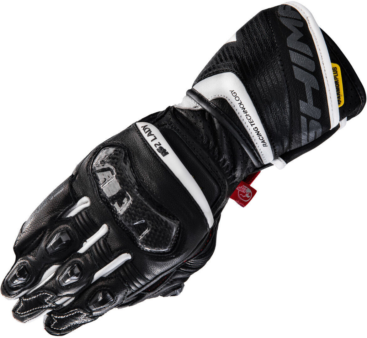 SHIMA RS-2 Guantes de moto para mujer - Negro Blanco