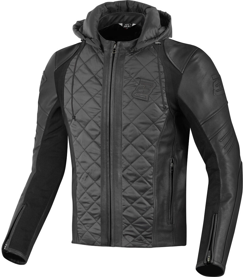 Bogotto Radic Chaqueta de cuero / textil de motocicleta - Negro (4XL)