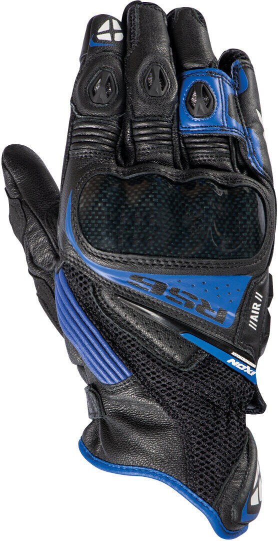 Ixon RS6 Air Guantes de motocicleta - Negro Blanco Azul (2XL)