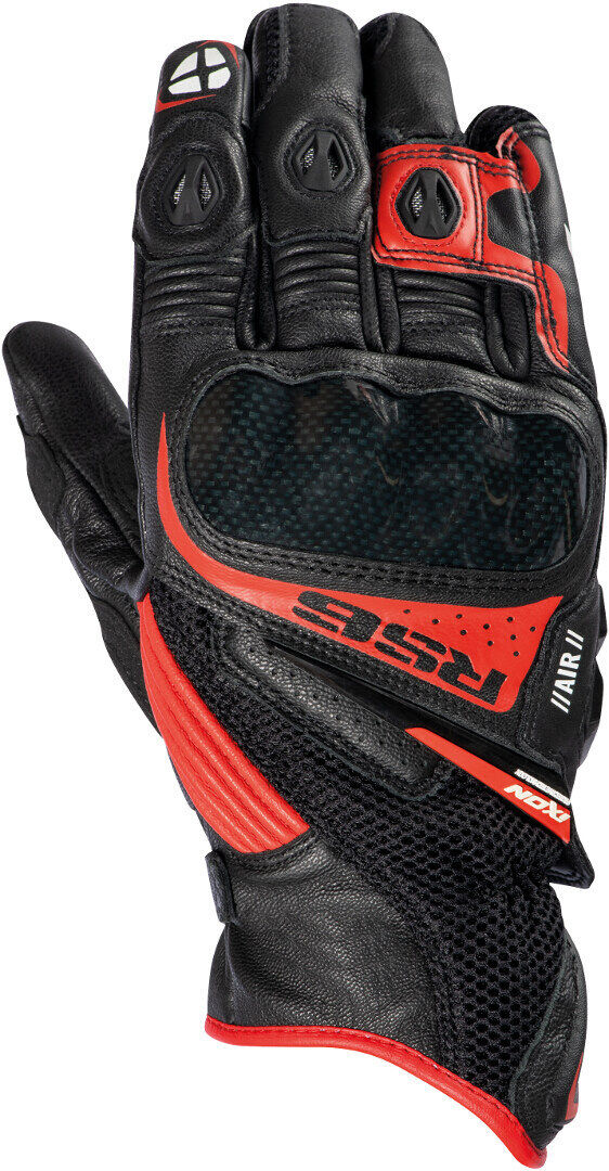 Ixon RS6 Air Guantes de motocicleta - Negro Rojo (2XL)