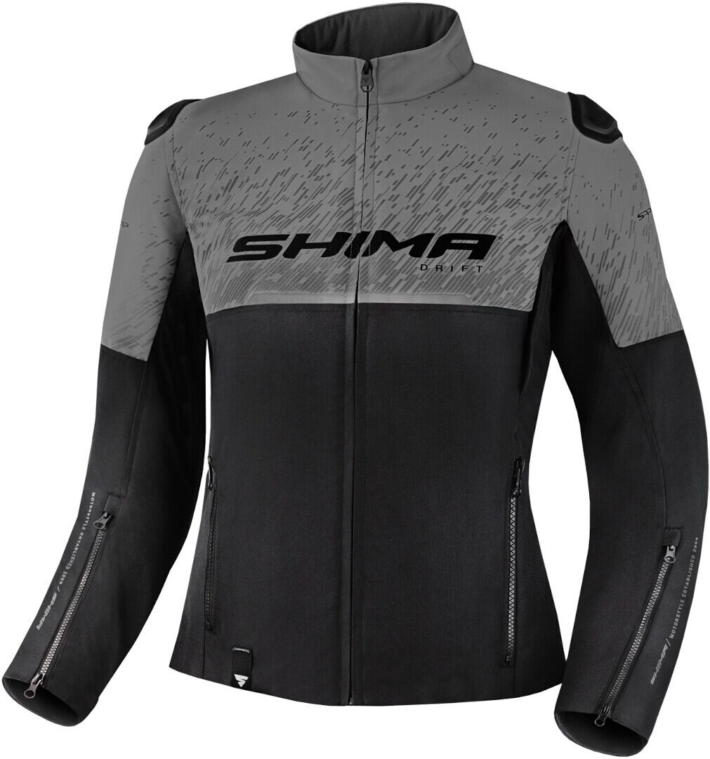 SHIMA Drift Chaqueta textil de moto para mujer - Negro Gris (2XL)