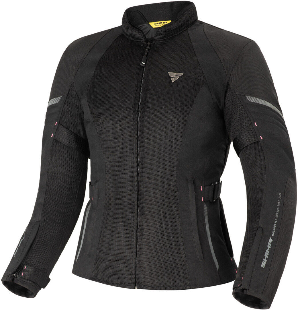 SHIMA Jet impermeable Chaqueta textil de motocicleta para mujer - Negro (M)