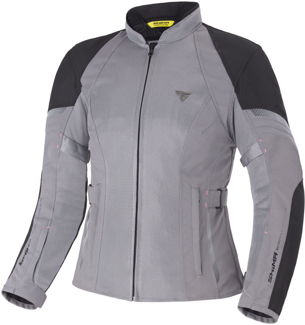 SHIMA Jet impermeable Chaqueta textil de motocicleta para mujer - Gris (M)