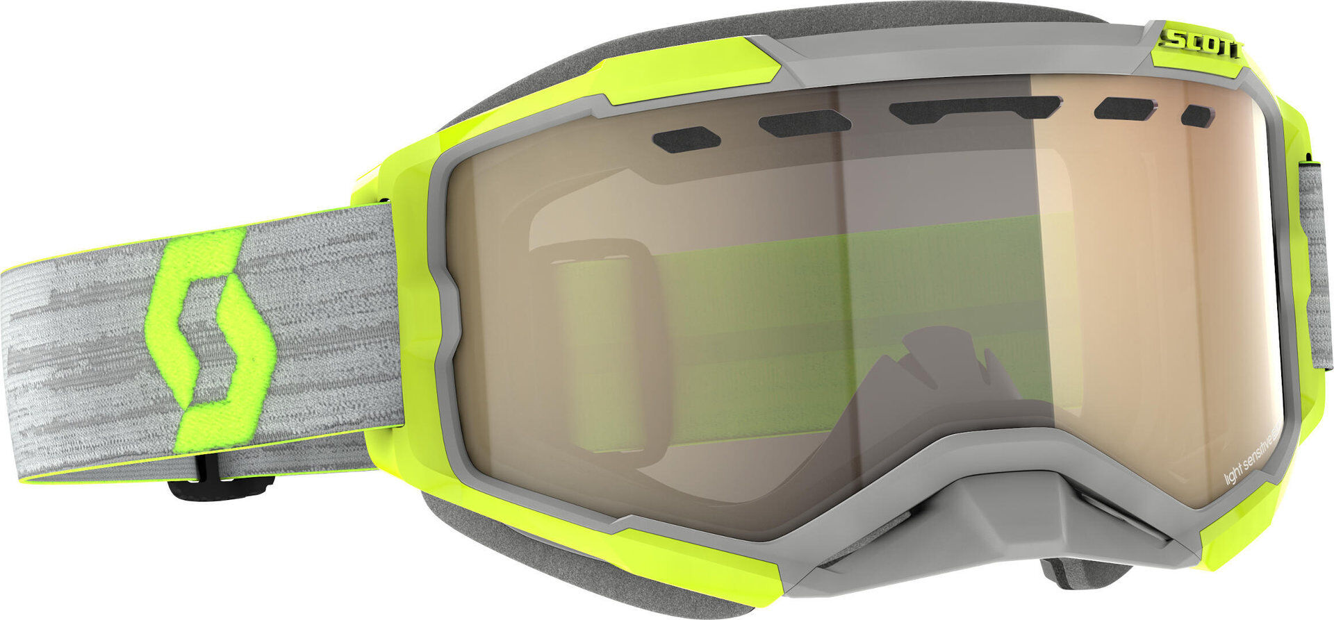 Scott Fury Light Sensitive Gafas de nieve gris/amarillas - Gris Amarillo (un tamaño)