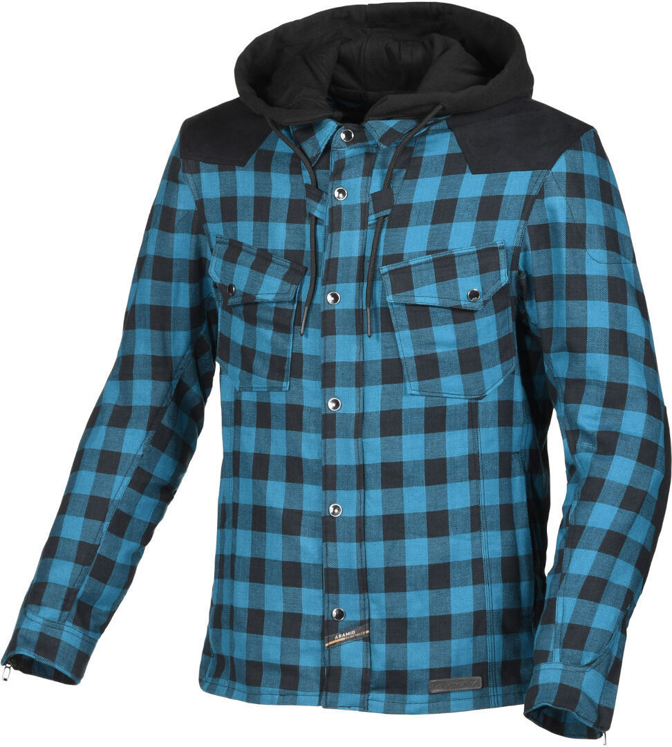 Macna Inland Plaid Chaqueta textil de moto - Azul (2XL)