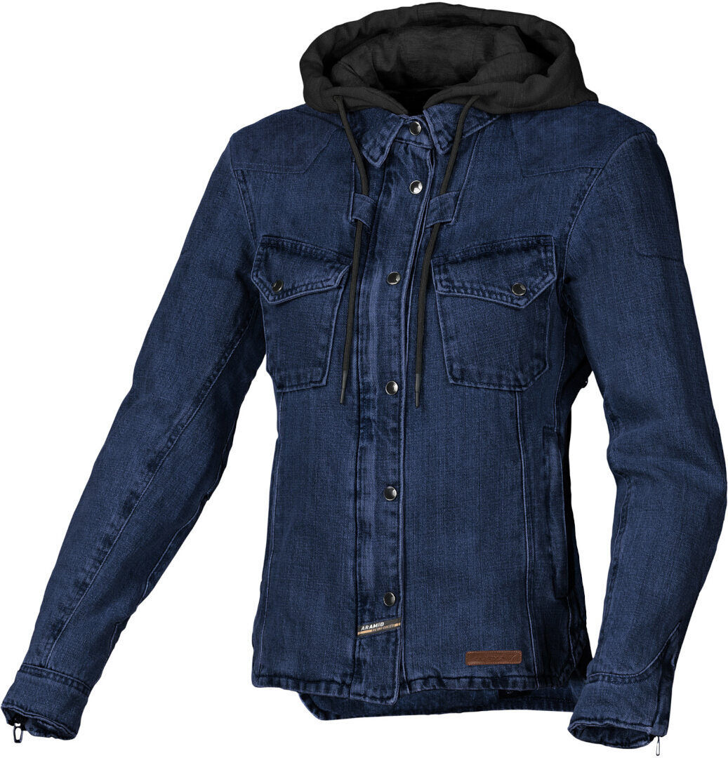 Macna Inland Chaqueta textil de moto para mujer - Azul (L)