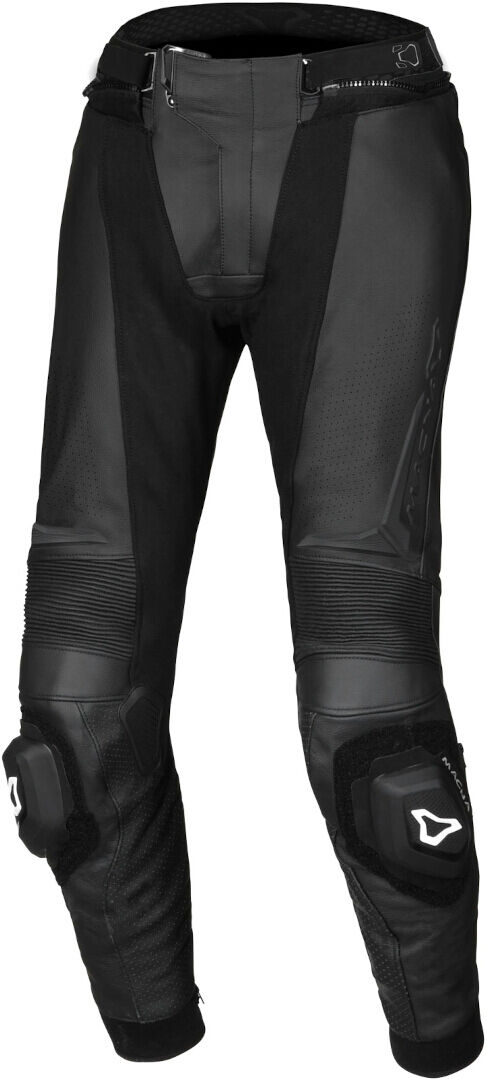 Macna Vario Pantalones de cuero para motocicleta para damas - Negro (44)