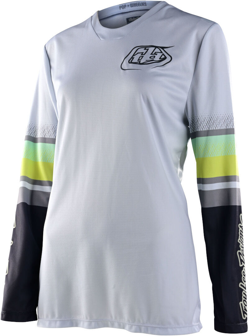 Lee GP Warped Camiseta Damas motocross - Blanco (S)