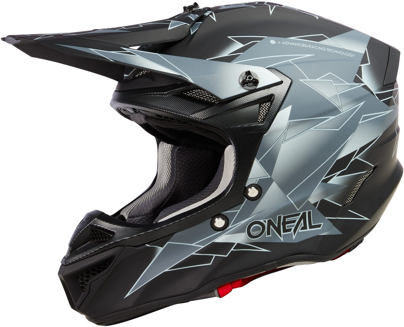 Oneal 5Series Polyacrylite Surge Casco de motocross - Negro Gris