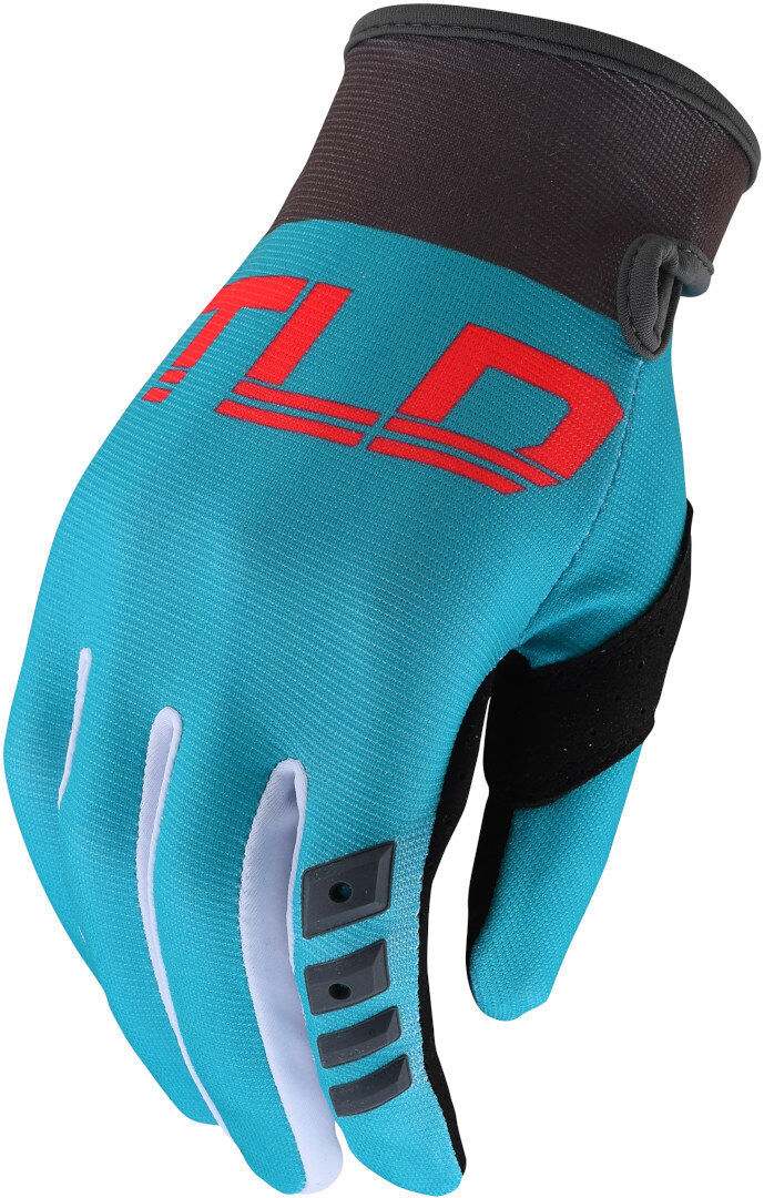 Lee GP Guantes de Motocross para Damas - Negro Turquesa (XL)