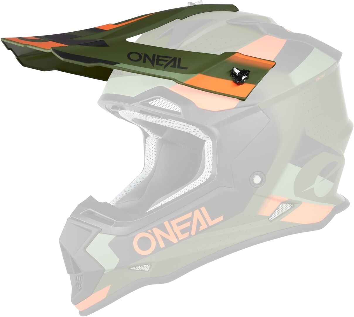 Oneal 2Series Spyde Pico del casco - Verde (un tamaño)
