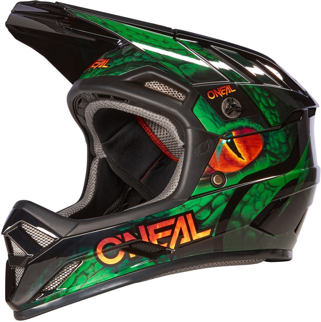 Oneal Backflip Viper Casco de descenso - Negro Verde (S)