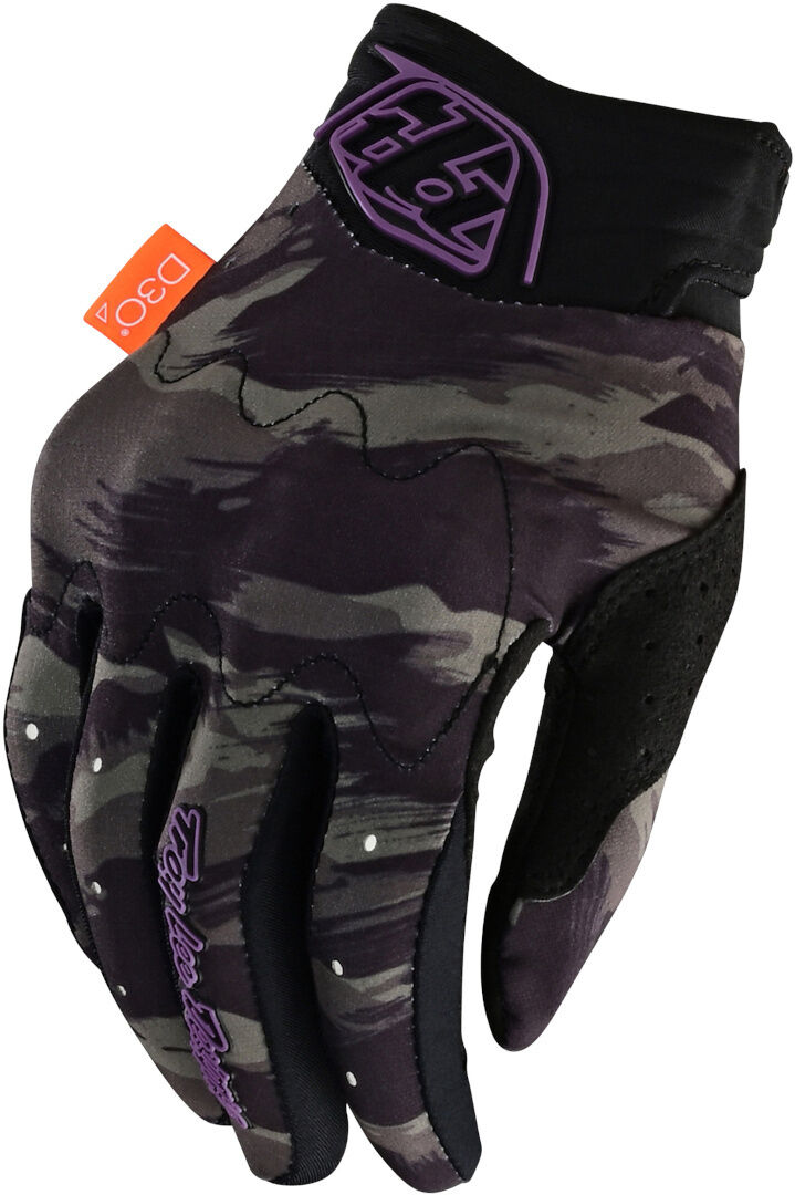 Lee Gambit Brushed Camo Guantes de Motocross para Damas - Negro Verde Multicolor