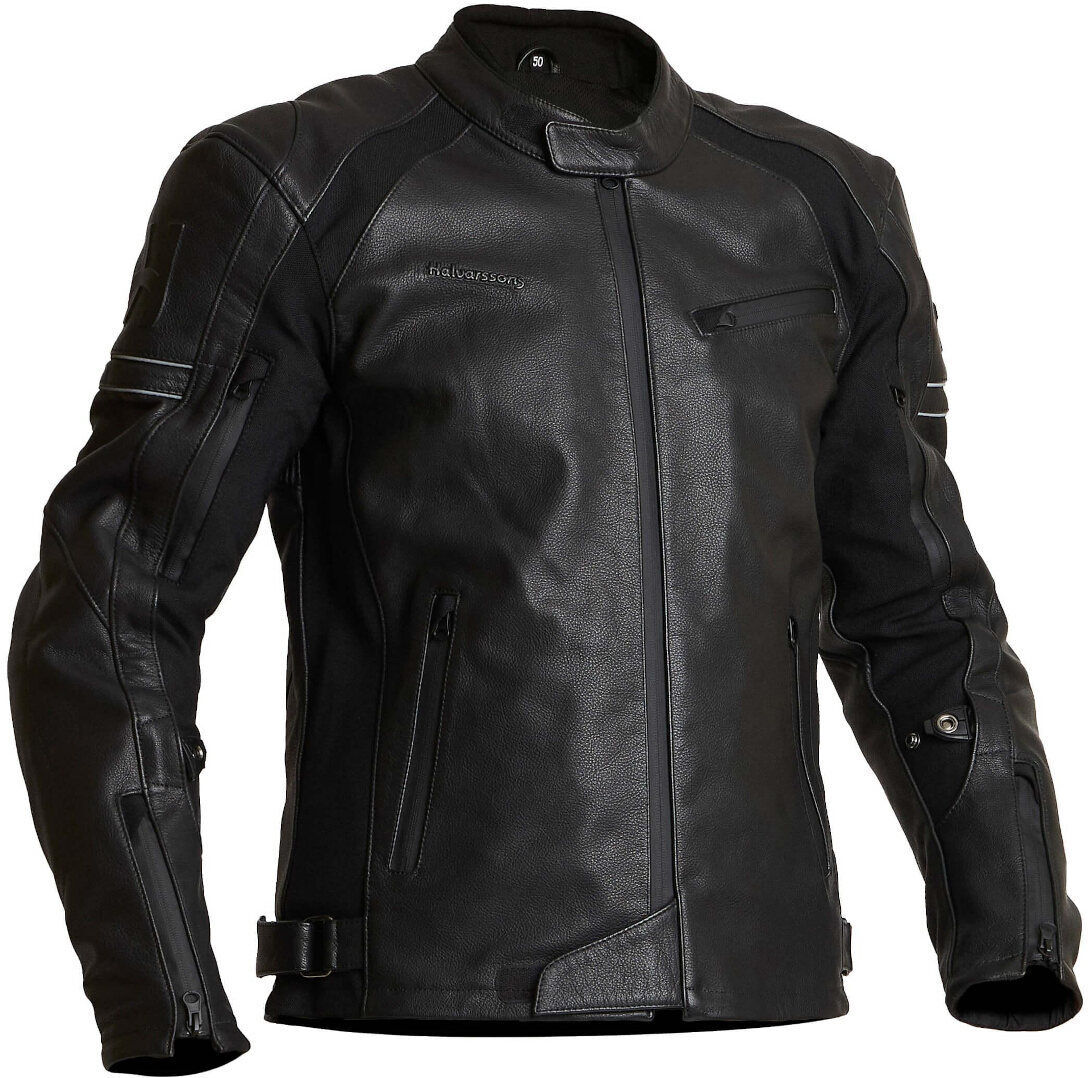 Halvarssons Selja Chaqueta de cuero para motocicleta - Negro (54)