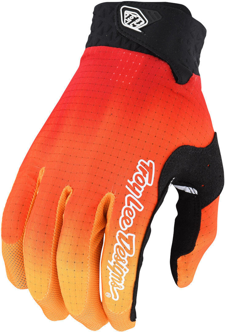 Lee Air Jet Fuel Guantes de motocross - Negro Naranja (XL)