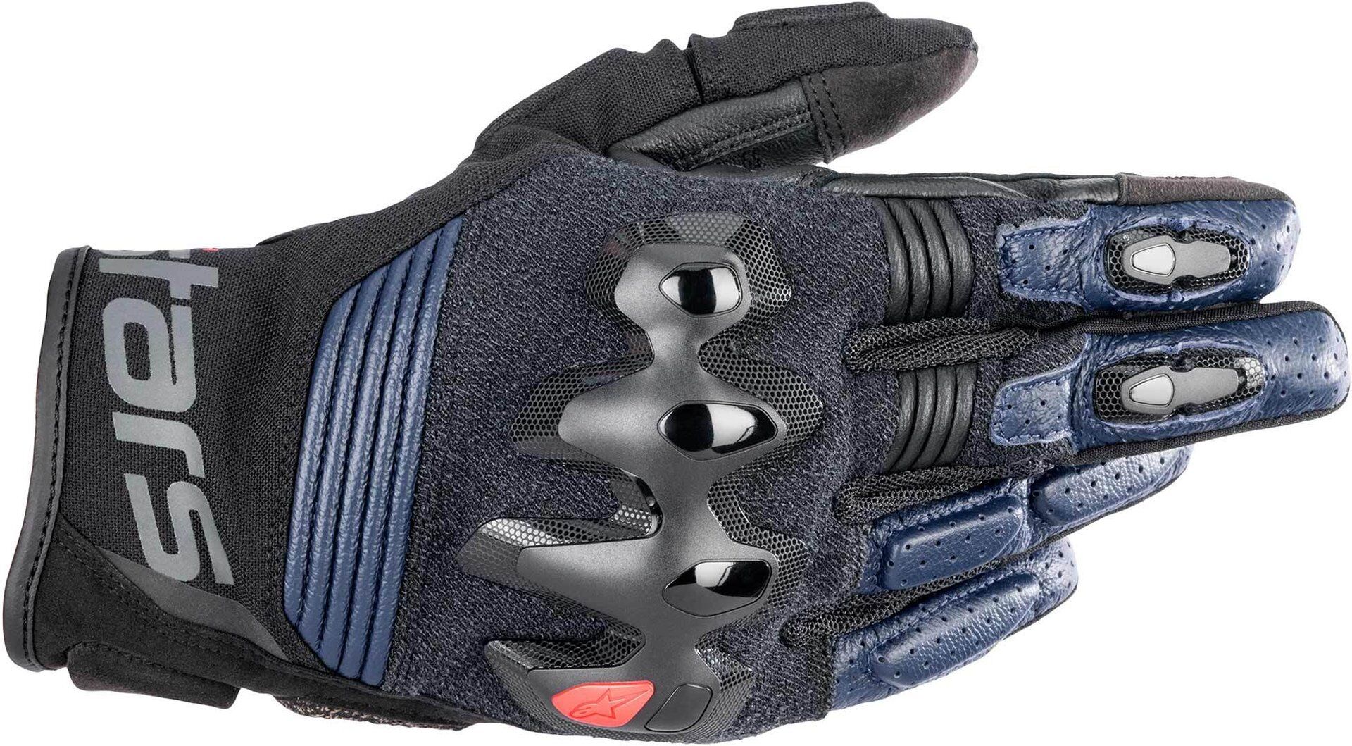 Alpinestars Halo Guantes de motocicleta - Negro Azul (M)