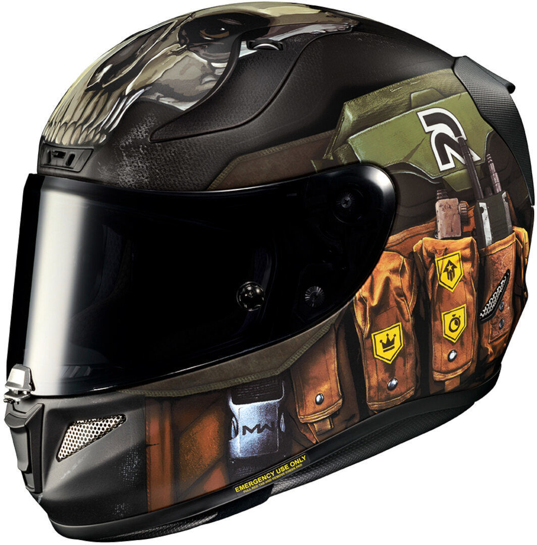 HJC RPHA 11 Ghost Call Of Duty Casco - Negro Verde (XS 54 55)