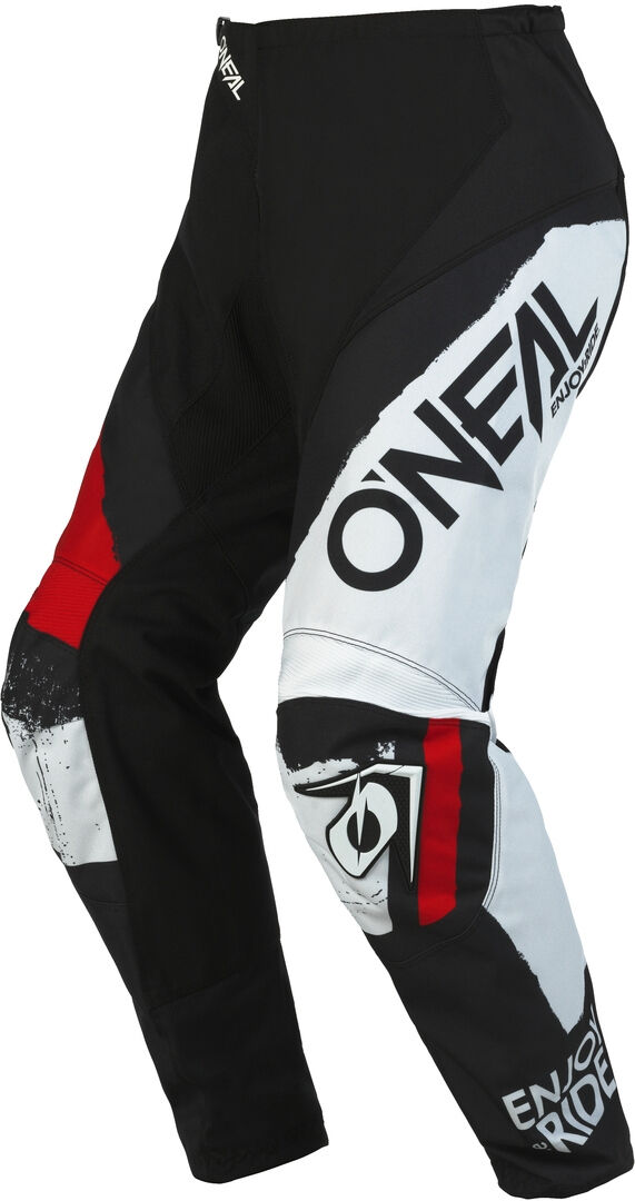 Oneal Element Shocker Pantalones de motocross - Negro Rojo (32)