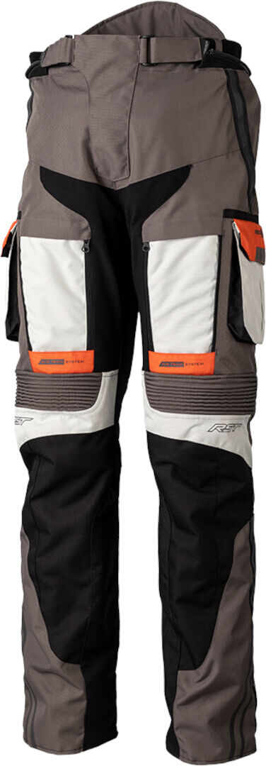 RST Pro Series Adventure-Xtreme Pantalones textiles para motocicleta - Gris Naranja