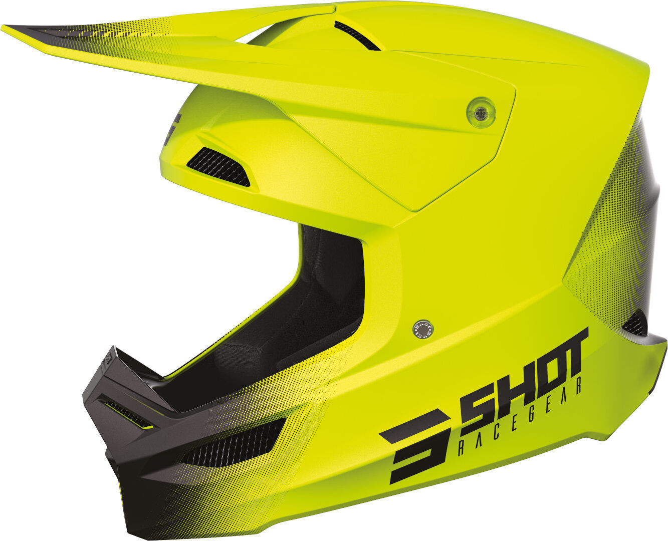 Shot Race Draw Casco de motocross - Amarillo (XL)