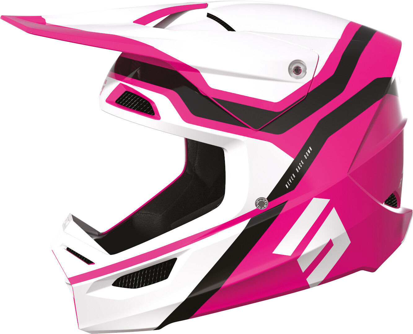 Shot Race Sky Casco de motocross - Blanco Rosa (2XL)