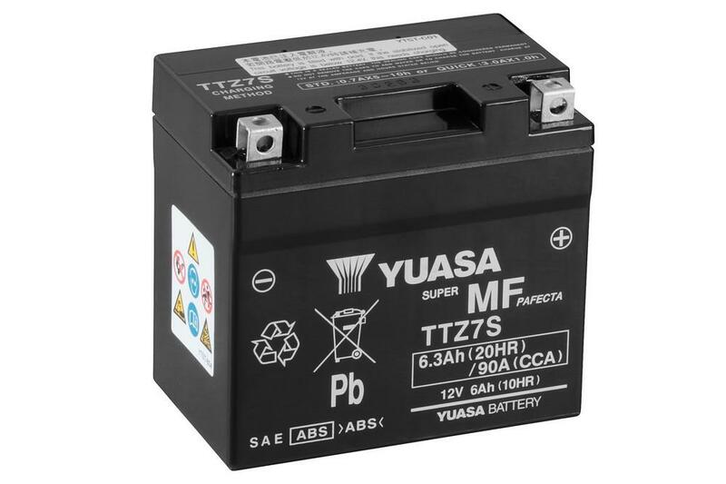 YUASA sin mantenimiento Batería  activada de fábrica - TTZ7S Batería libre de mantenimiento -