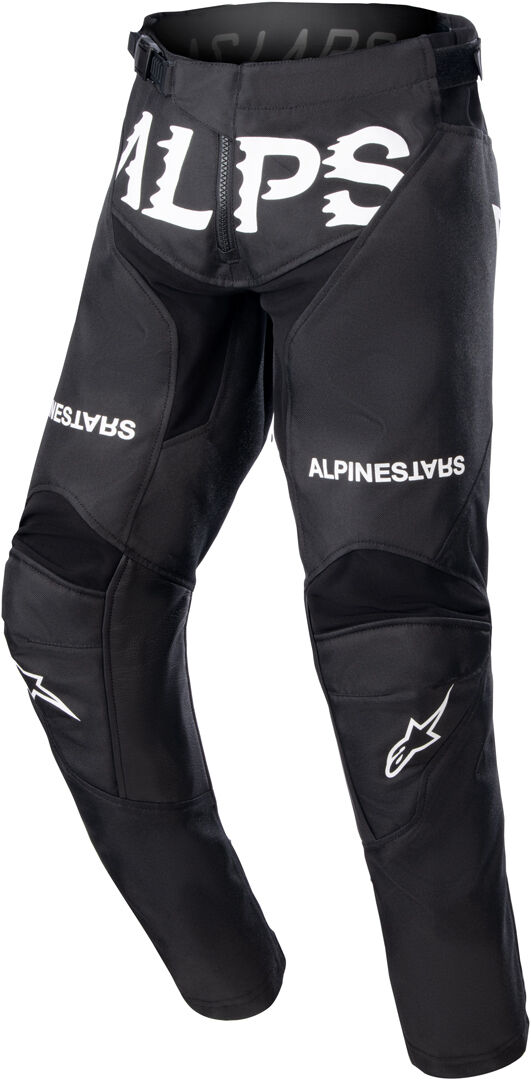 Alpinestars Racer Found Pantalones Juveniles de Motocross - Negro Blanco (XL)