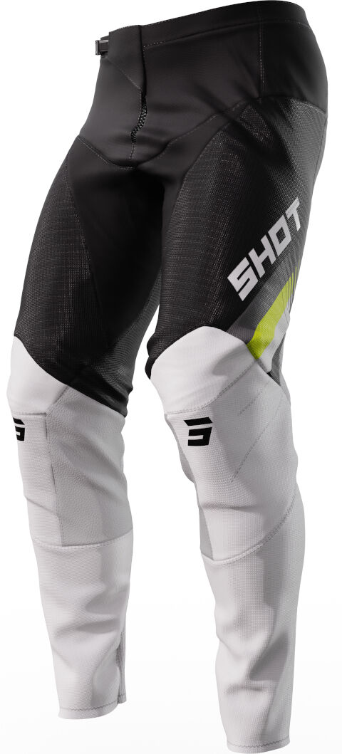 Shot Contact Tracer Pantalones de motocross - Negro Blanco Amarillo (40)