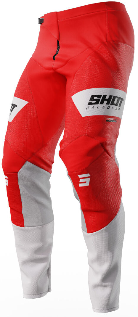 Shot Contact Scope Pantalones de motocross - Blanco Rojo (40)