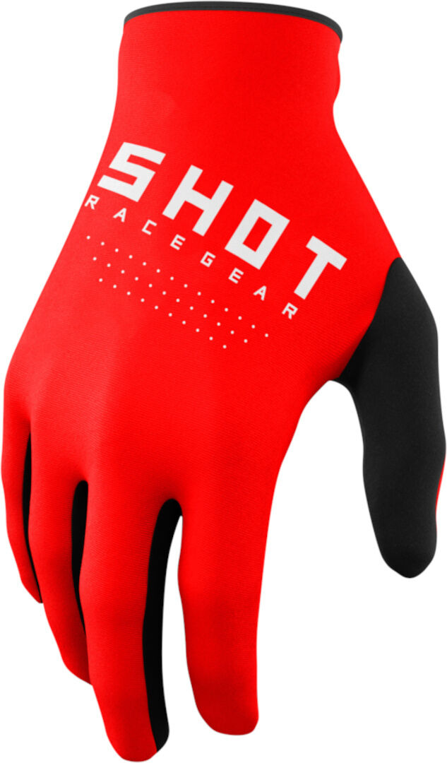 Shot Draw Guantes de motocross - Rojo (2XL)