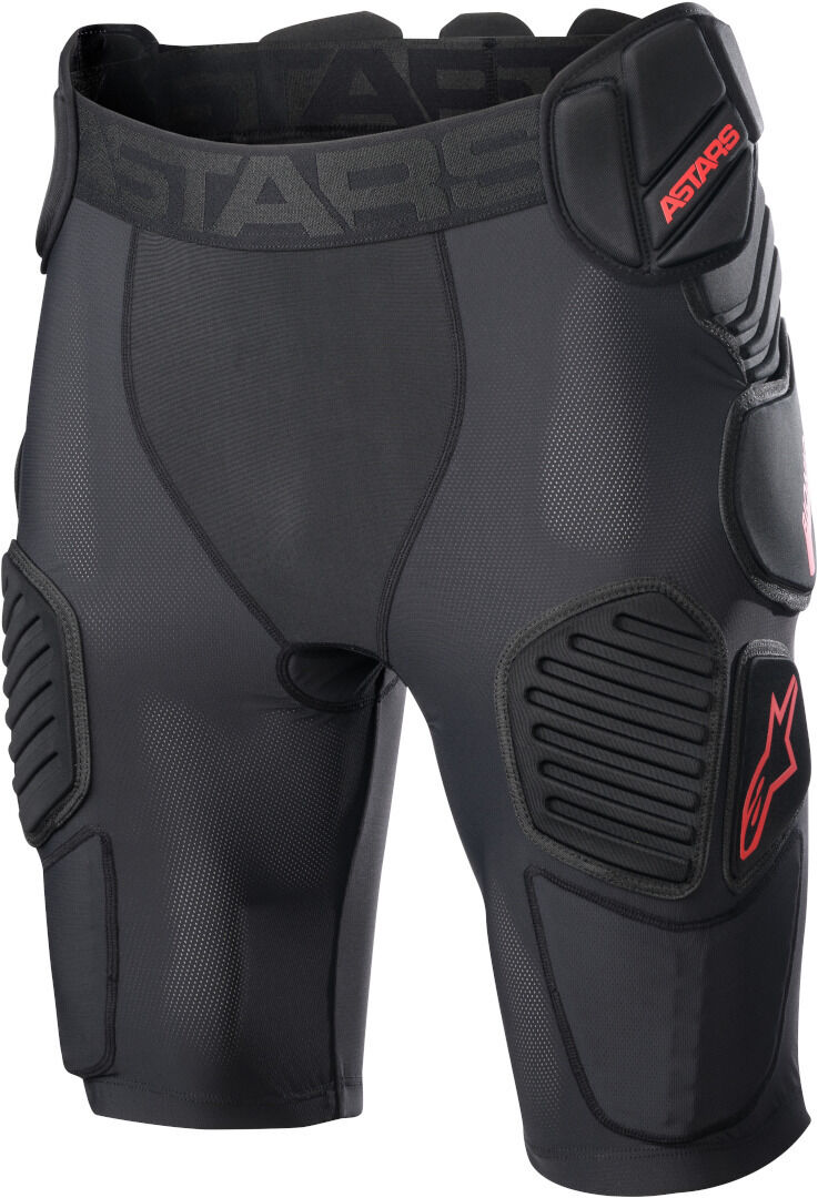 Alpinestars Bionic Pro Protector Shorts - Negro Rojo (2XL)