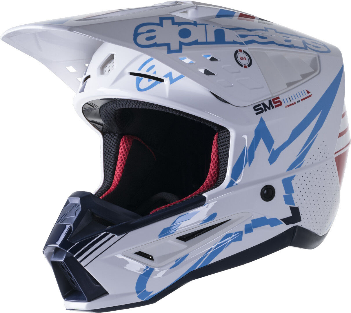 Alpinestars S-M5 Action Casco de motocross - Gris Plata (XL)