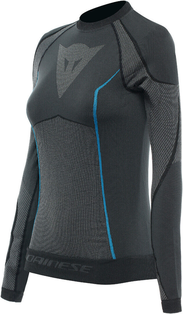 Dainese Dry LS Camisa funcional para damas - Gris Azul (L XL)