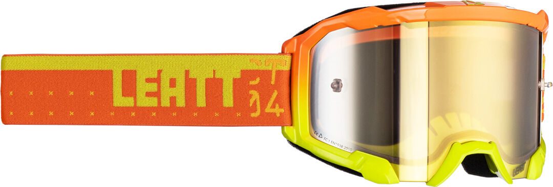 Leatt Velocity 4.5 Iriz CT Gafas de motocross - Amarillo Naranja (un tamaño)