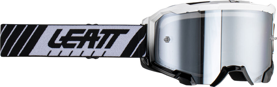 Leatt Velocity 4.5 Iriz Stripes Gafas de motocross - Negro Blanco (un tamaño)