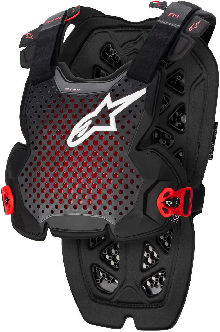 Alpinestars A-1 Pro Protector de pecho - Negro Rojo (M L)